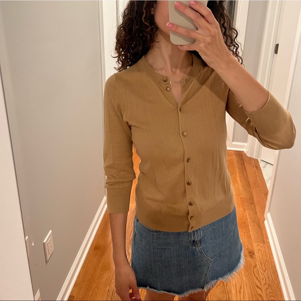 J. Crew ‘The Clare Cardigan’ in Beige